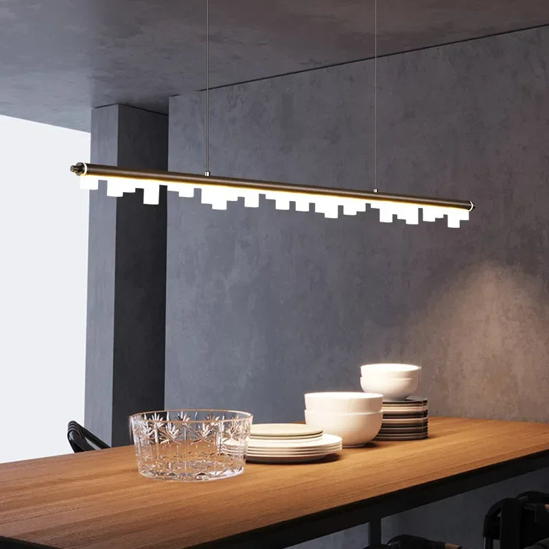 Afralia™ Nordic LED Chandelier: Modern Minimalist Dining Table Light for Restaurant, Cafe, and Living Room