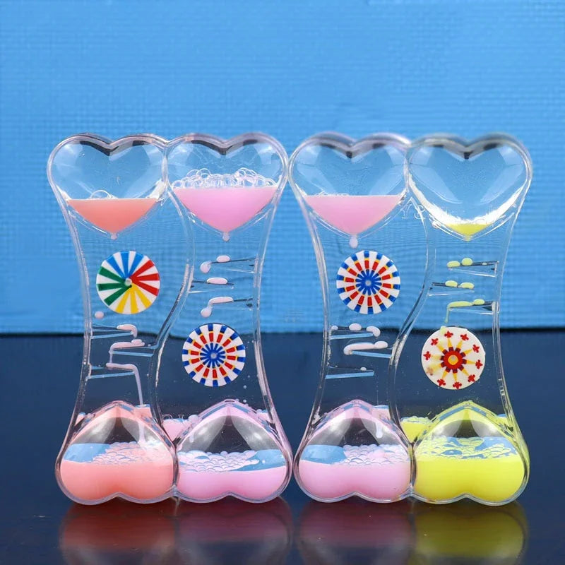 Afralia™ Oil Spill Toy Hourglass Dynamic Decompression Handicraft Desktop Ornament