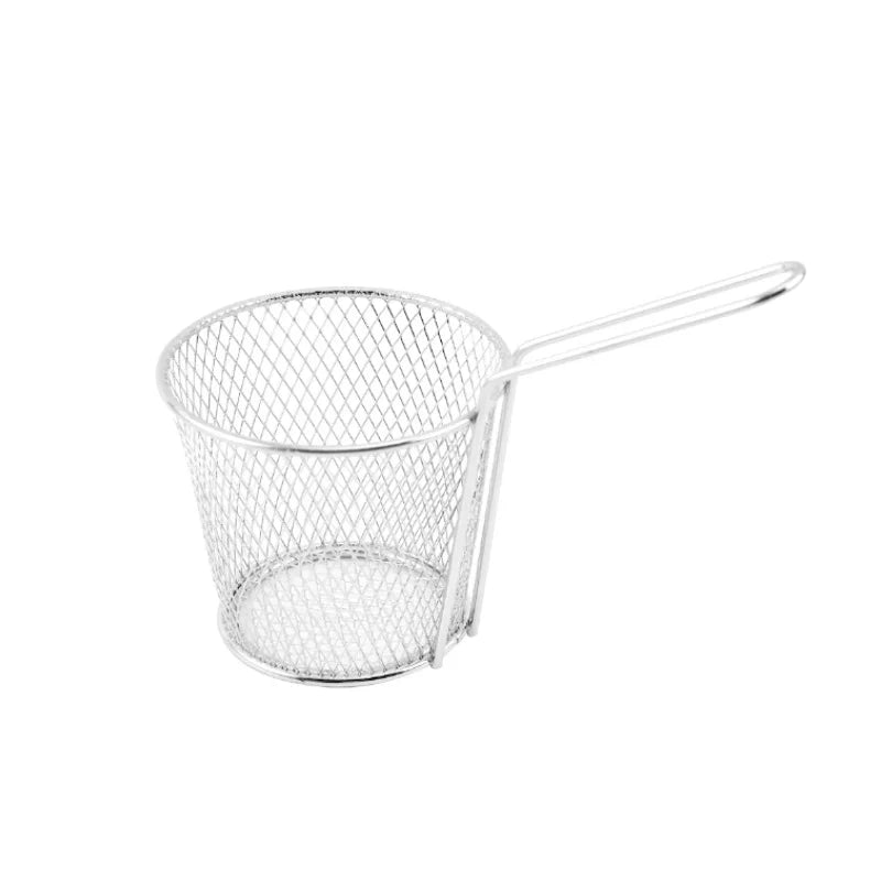 Afralia™ Stainless Steel Chef Basket for Frying and Sifting