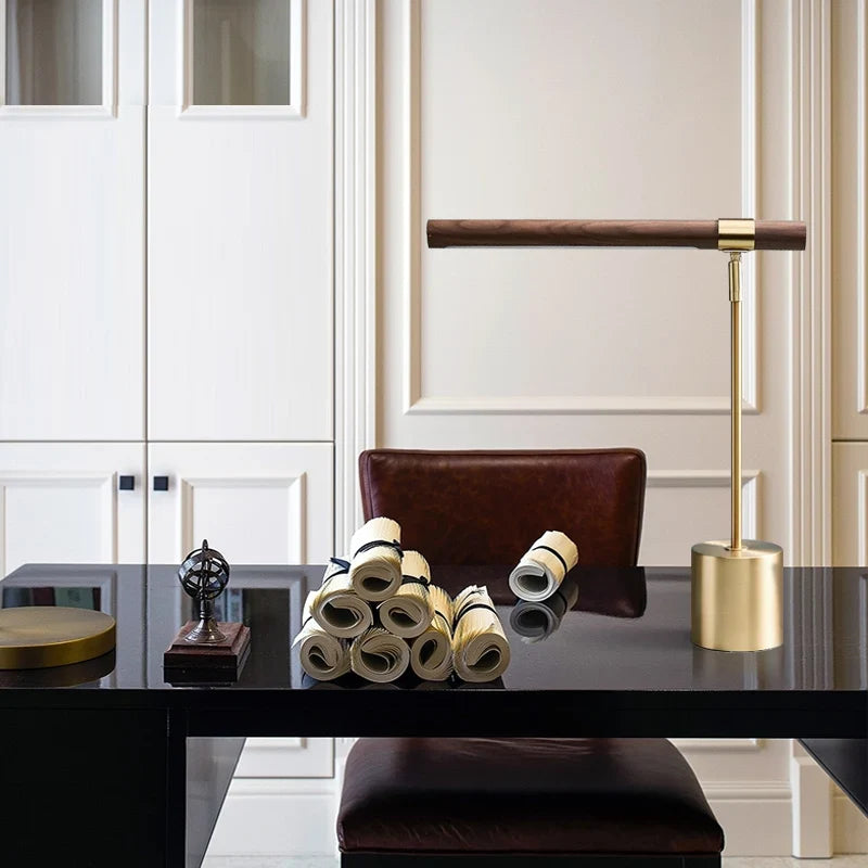 Afralia™ LED Wood Table Lamp Modern Design for Home, Living Room, Bedroom - Italy Designer