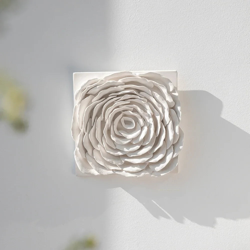 Afralia™ Ceramic Rose Wall Hanging Frame