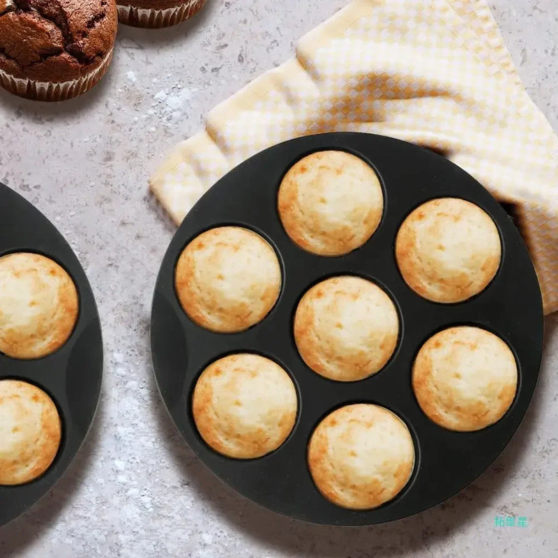 Afralia™ Silicone Muffin Cup Baking Pan for Air Fryer & Oven - Kitchen Accessorie