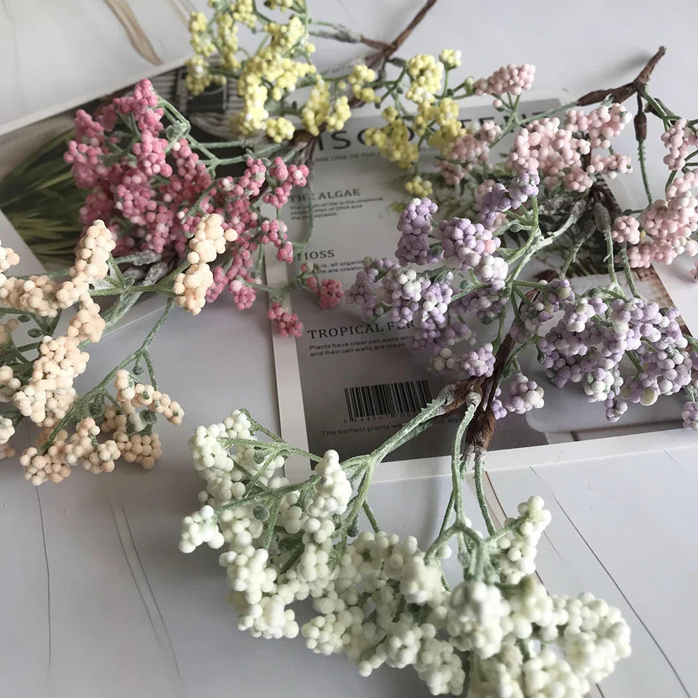 Afralia™ Small Berry Flower Stamen & Leaf Bead Wedding Candy Box Decoration