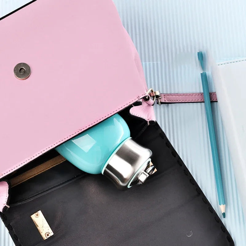 Afralia™ Mini Stainless Steel Vacuum Flask for Kids & Travel, Big Belly Coffee Bottle