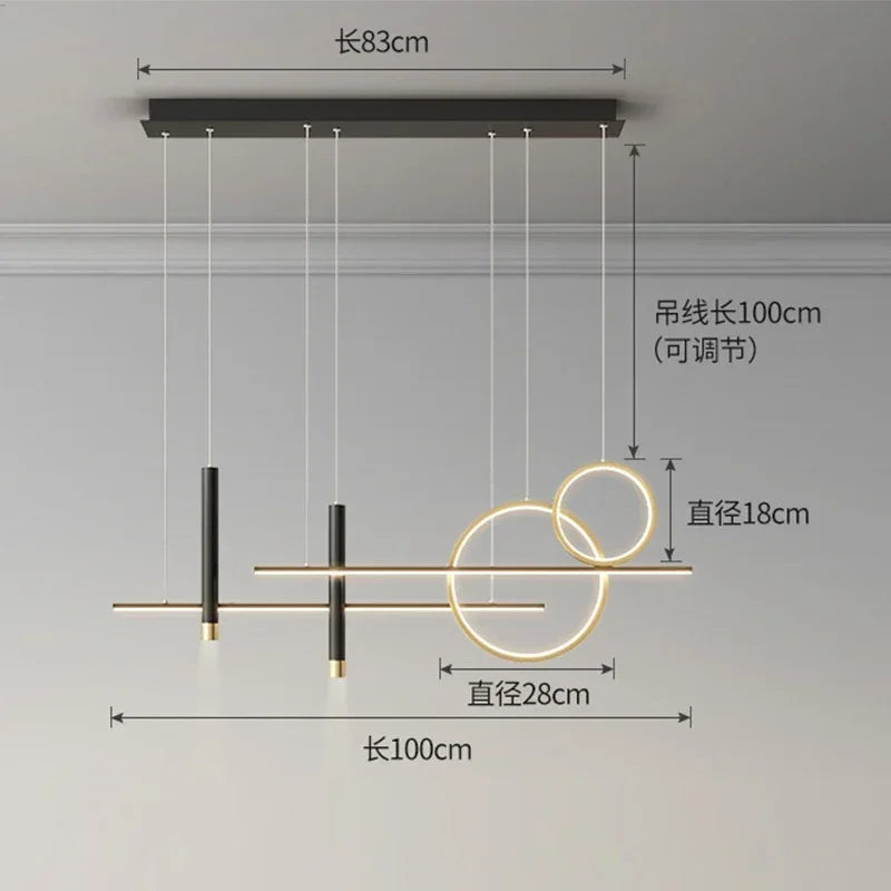 Afralia™ Modern Led Pendant Lights for Dining Table, Bar Counter, Coffee Living Room