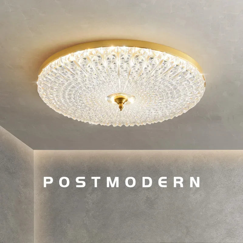 Afralia™ Nordic Master Bedroom LED Crystal Ceiling Lamp - Luxury Modern Room Lighting