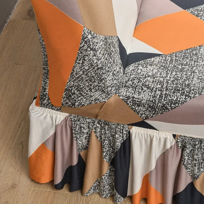 Afralia™ Elastic Armless Futon Sofa Cover Slipcovers