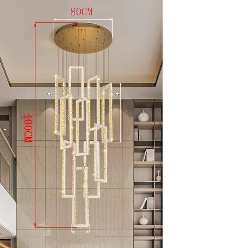 Afralia™ Crystal Pendant Lights: Modern Smart Indoor Lighting for Living Room, Dining Room