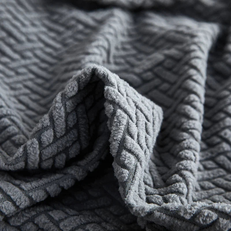 Afralia™ Jacquard Velvet Sofa Cover - Polar Fleece Stretch Slipcovers