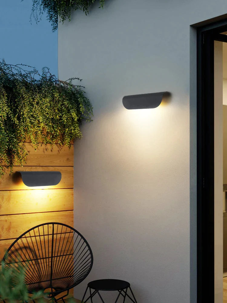 Afralia™ Outdoor LED Wall Lamp: Waterproof Garden Light for Courtyard, Balcony, Villa