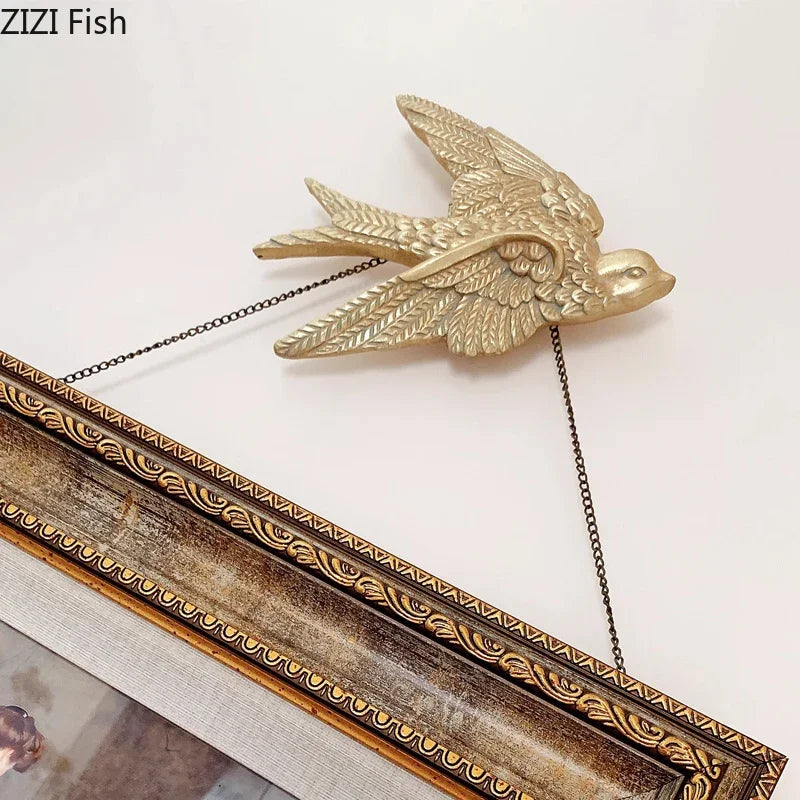 Afralia™ Dove Wall Hanging Hooks for Stylish Living Room Display