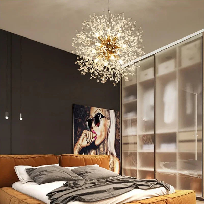 Afralia™ Dandelion Chandelier: Nordic Living Room, Bedroom, Dining Room Decor & Shop Pendant