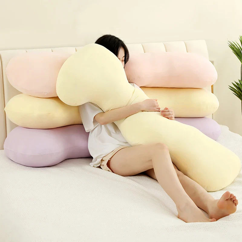 Afralia™ Ice Cream Wavy Soft Plush Pillow for Girls Bedroom & Sofa