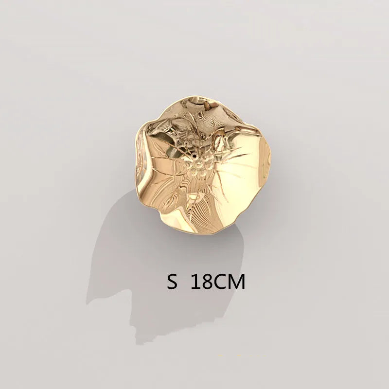 Afralia™ Carp Fish Lotus Leaf Gold Wall Pendant Chinese Bionics Home Decor