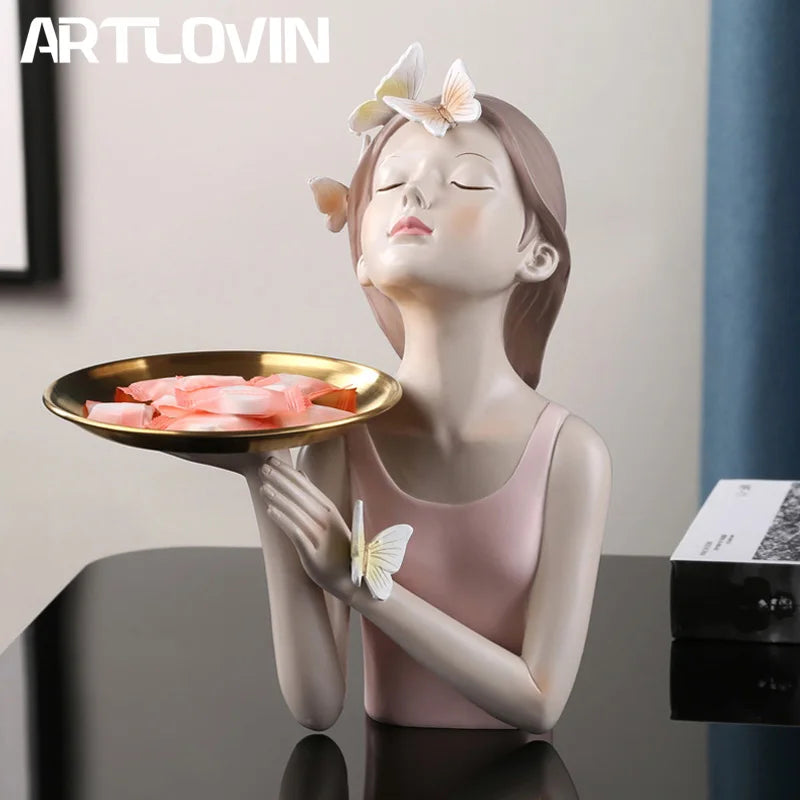Afralia™ Butterfly Fairy Resin Statue | Creative Desktop Figurine for Girlfriend's Gift