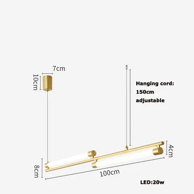 Afralia™ Dimmable LED Acryl Chandelier Lighting Luminaire for Dinning Room