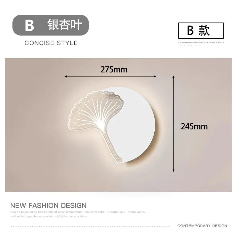 Afralia™ Luxury LED Wall Lamp for Bedroom and Living Room - Creative Acrylic Design