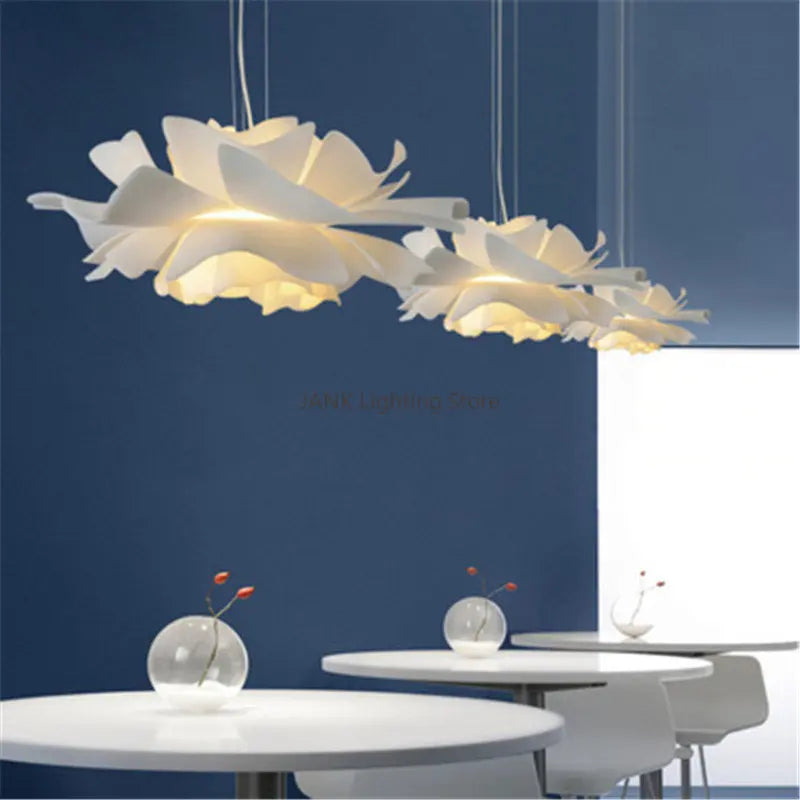 Afralia™ Acrylic Flower Chandelier LED Pendant Light for Dining and Bedroom Decor