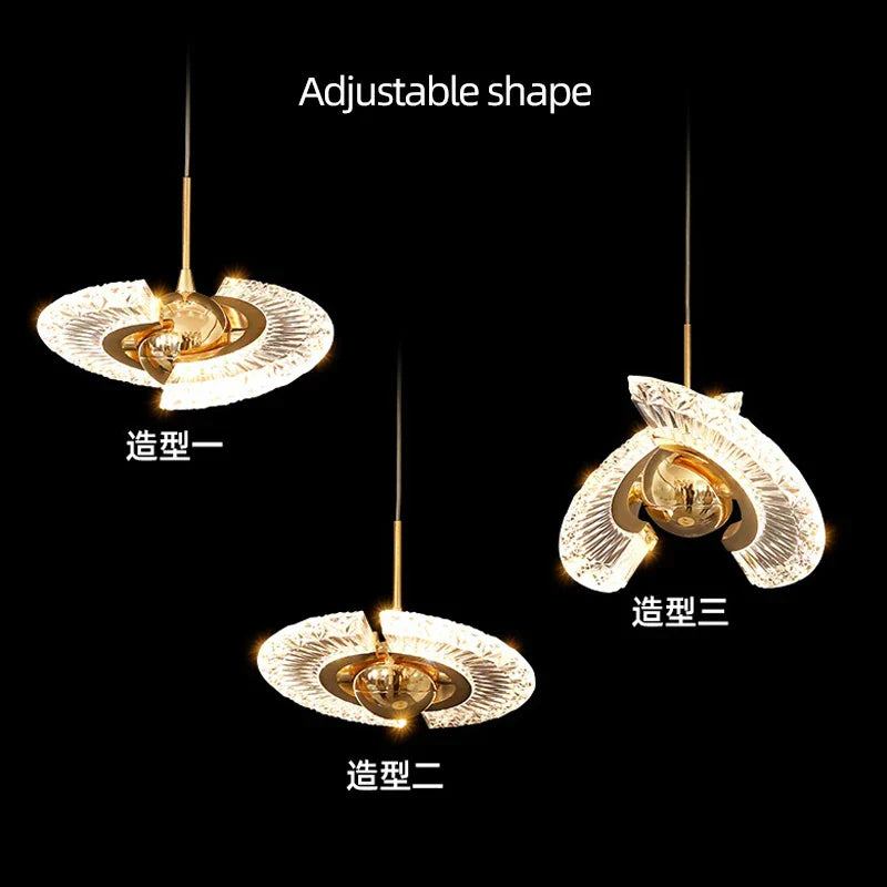 Afralia™ UFO Pendant Lamp for Luxury Living Room, Modern Nordic Design Chandelier