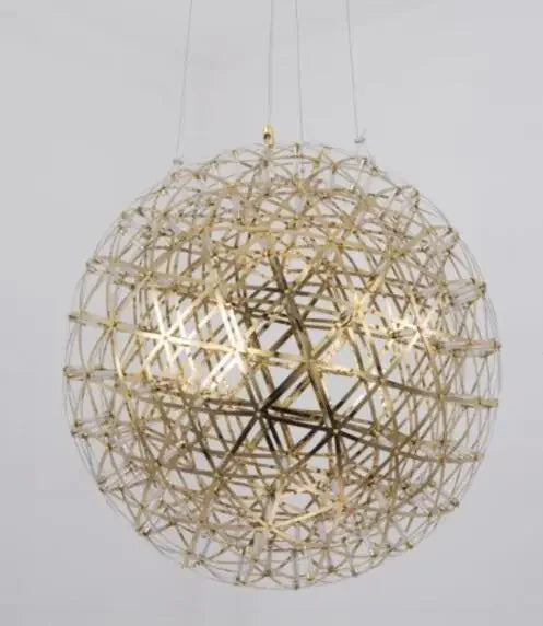 Afralia™ LED Spark Ball Pendant Light | Modern Stainless Steel Chandelier Lighting