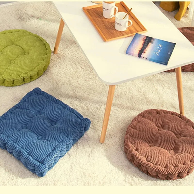 Afralia™ Japanese Tatami Mat Seat Cushion Floor Pillow for Meditation Poufs