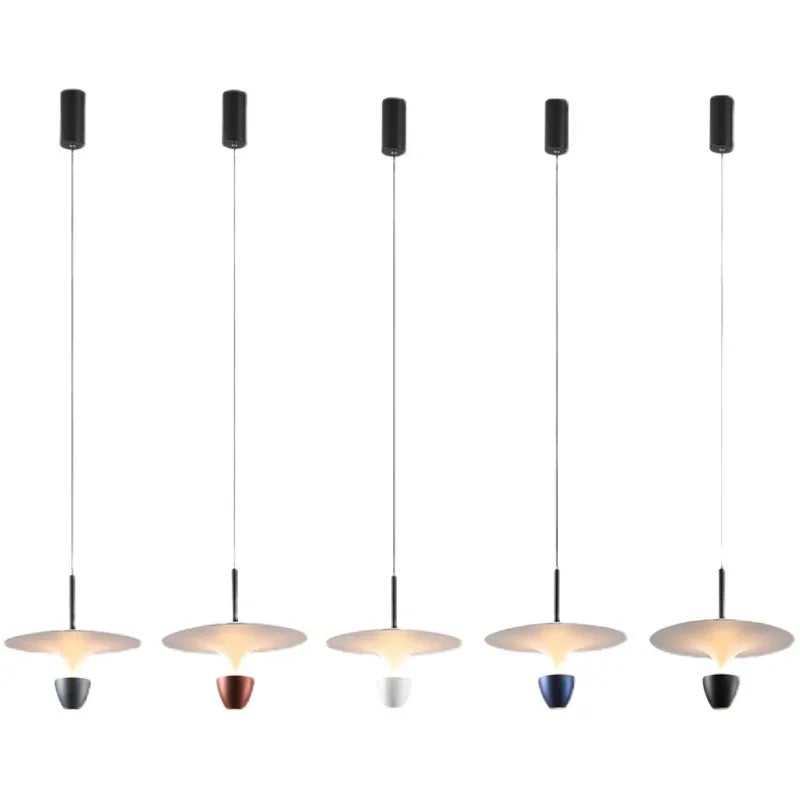 Afralia™ Nordic Art Flying Saucer Suspension Lights: Modern Bedside Night Hanging Chandeliers