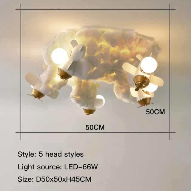 Afralia™ Rocket Kids LED Pendant Light: Creative Jet Chandelier for Children's Bedroom.