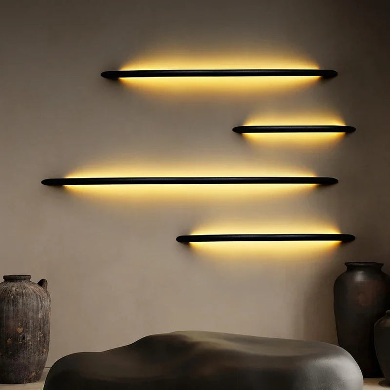 Afralia™ Minimalist Solid Wood Wall Lamp for Living Room Bedroom Lighting