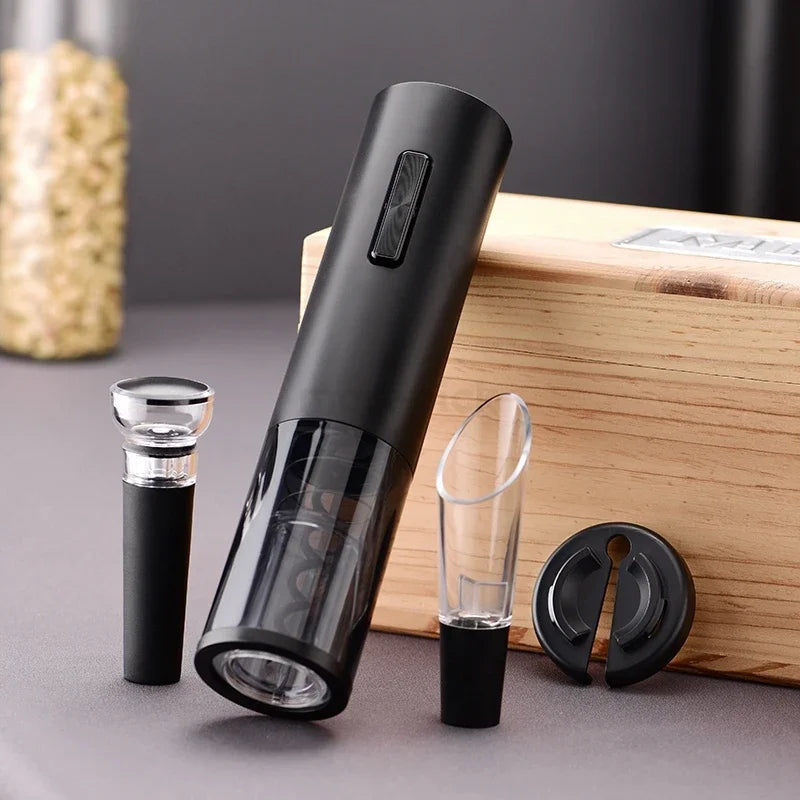 Afralia™ Electric Corkscrew Kit, USB Rechargeable Wine Opener for Bar Parties