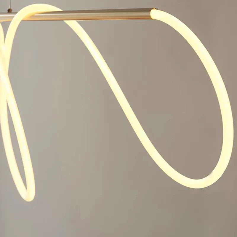 Afralia™ Silica Gold LED Pendant Lights - Minimalist Decor Chandeliers for Kitchen, Dining Room, Bar