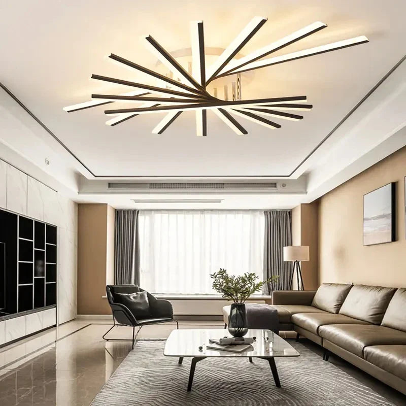 Afralia™ Modern Acrylic Ceiling Chandelier | Indoor Wrought Iron Decorative Lighting for Home