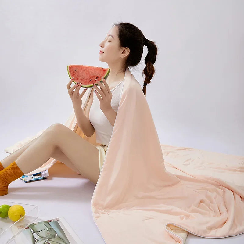 Afralia™ Multicolored Summer Cooling Blanket: Lightweight & Comfortable Quilted Quilt