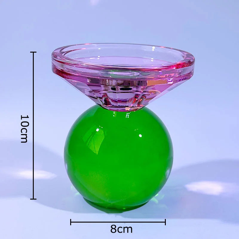 Afralia™ Crystal Candle Holders: Romantic Candlestick & Wax Melt Burner for Modern Home Decor