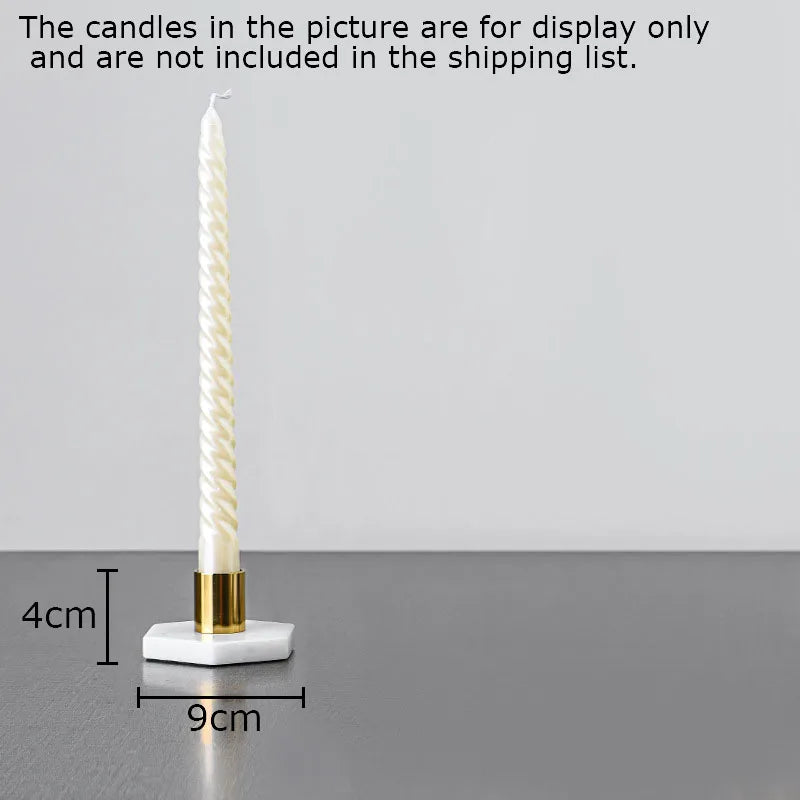 Afralia™ Marble Candle Holder: Romantic Table Decoration & Wax Melt Burner
