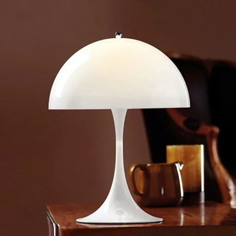 Afralia™ Nordic Mushroom LED Floor Light - White Modern Standing Lamp for Living Room