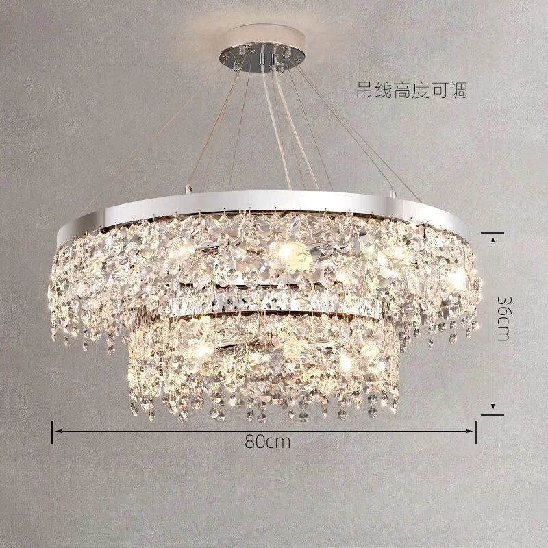 Afralia™ Crystal Kitchen Ceiling Lights: Luxury Diamond Ceiling Lamp for Home Decor