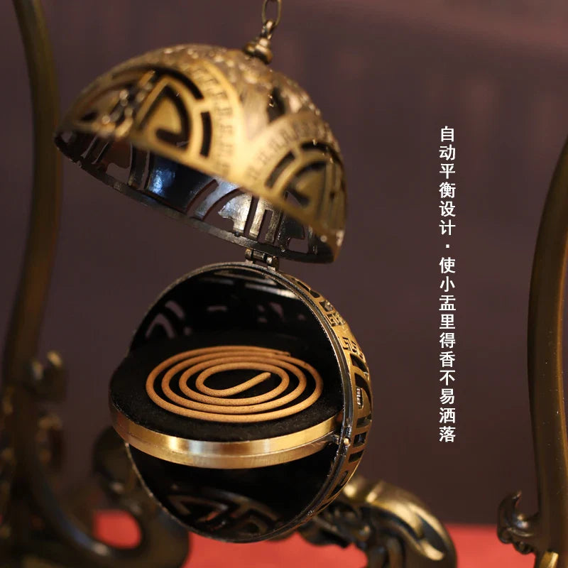 Afralia™ Dragon Alloy Incense Burner: Zen Home Decor & Christmas Gift