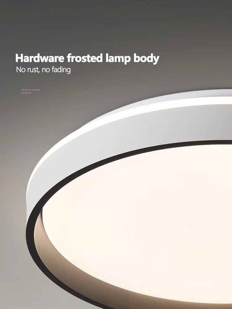 Afralia™ LED Ceiling Lamp: Simple Modern Round Study Bedroom Balcony Light