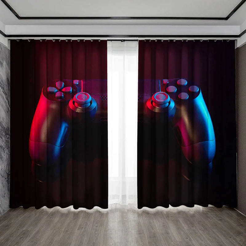 Afralia™ Game Console Handle Curtains: Kitchen, Cafe, Living Room, Balcony Décor