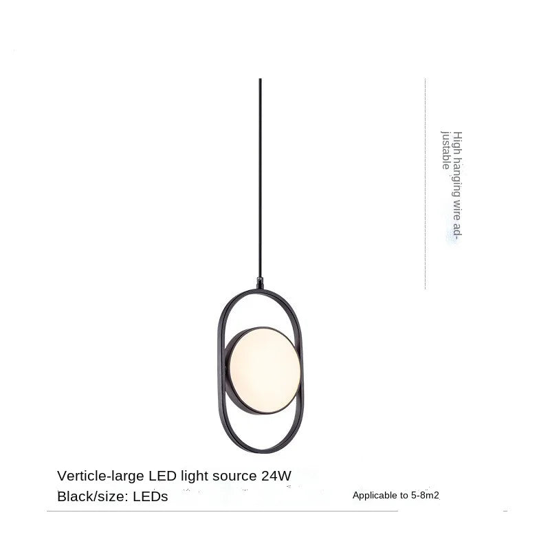 Afralia™ Magic Eye LED Pendant Chandelier for Dining Bedside Bar Home Decor