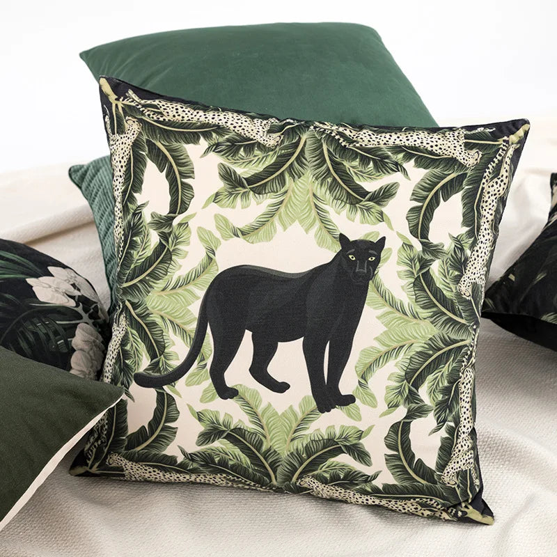 Afralia™ Green Jungle Decor Pillowcases, Premium Cushion Cover - Home Products