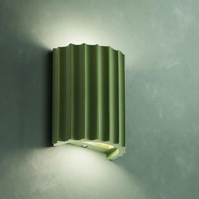 Afralia™ Resin G9 LED Wall Sconces, Green/Orange/White/Dark Gray Body, Atmosphere Lighting