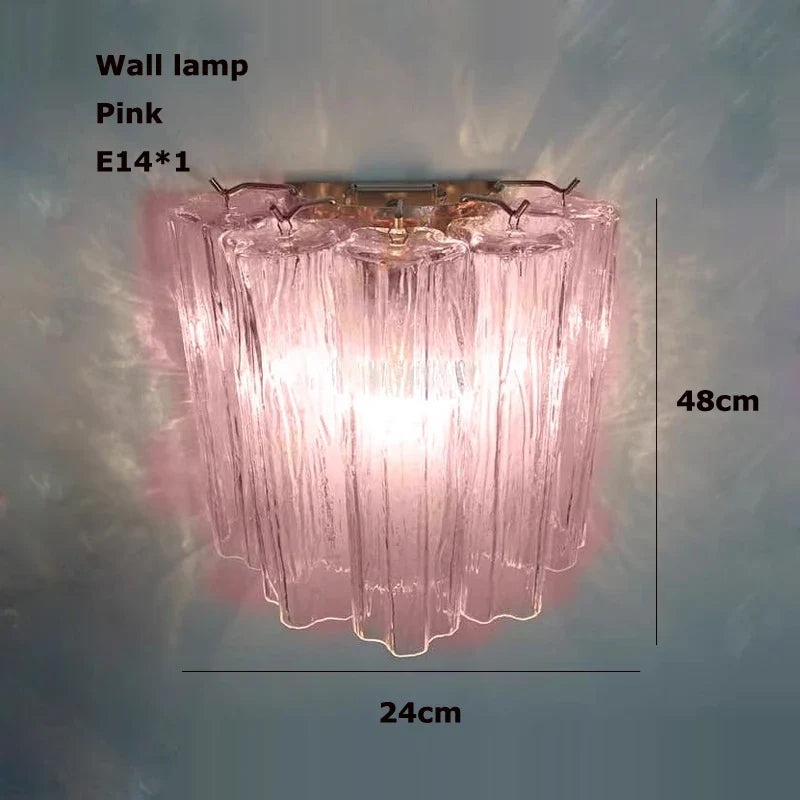 Afralia™ Glass Tube LED Chandelier - Dimmable Hanging Light for Dining Room