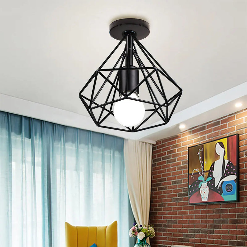 Afralia™ Vintage Industrial Ceiling Light Shade for Modern Retro Home Decor