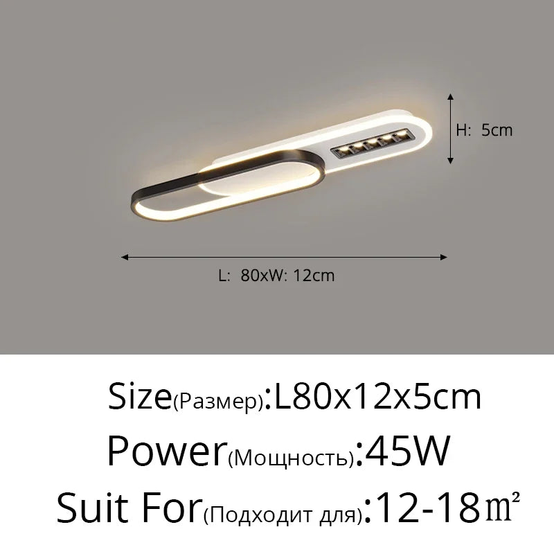 Afralia™ LED Corridor Chandeliers with Spotlights - Creative Entry Porch Lighting