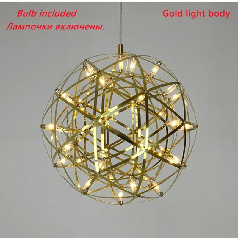 Afralia™ Modern Firework Pendant Chandelier with Remote for Kitchen Island
