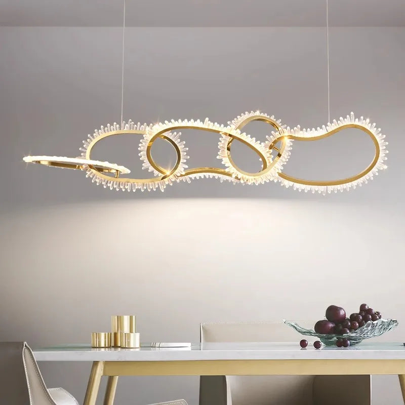 Afralia™ Modern LED Pendant Light Chandeliers for Living and Dining Room Lighting