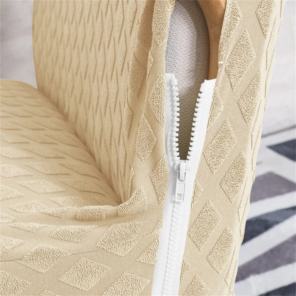 Afralia™ Jacquard Elastic Seat Cover for Dining Room & Office Chairs