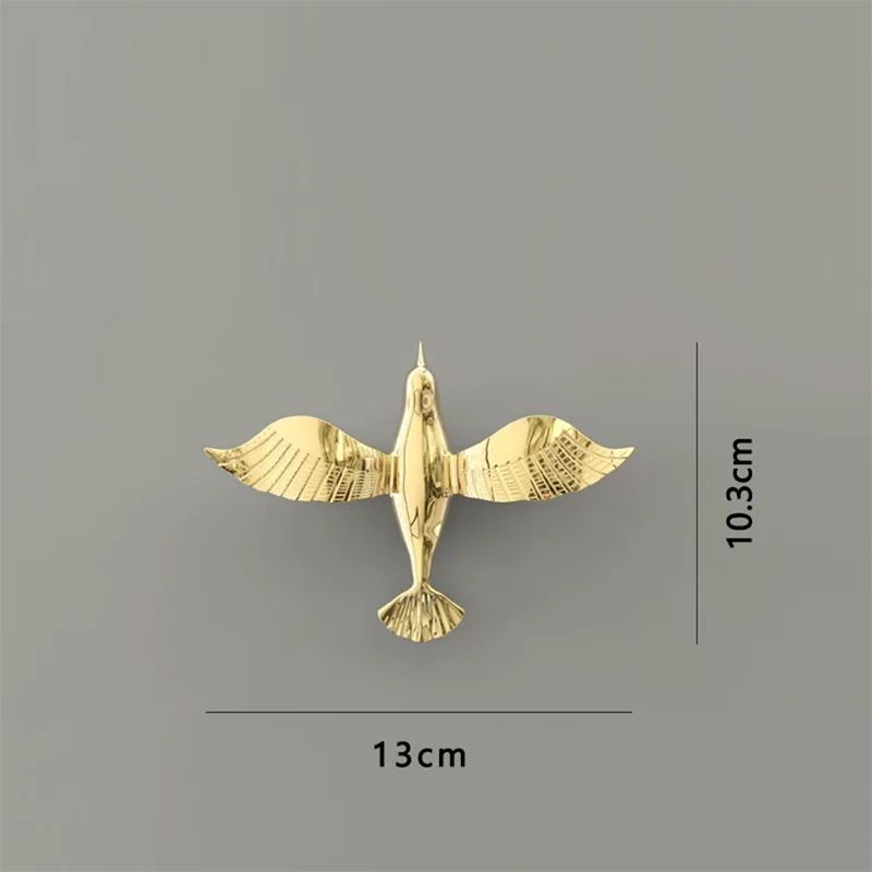 Afralia™ Gold/Silver Pigeon Wall Ornaments - Dove Statue for Living Room Aesthetics