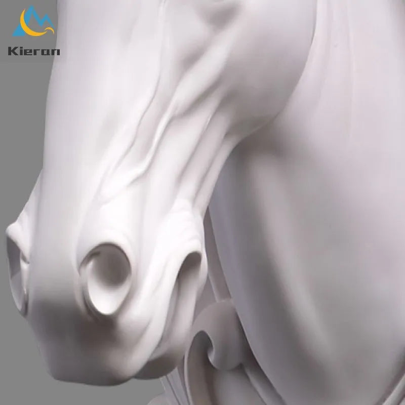 Afralia™ Resin Horse Head LED Wall Lamp for Home Decor